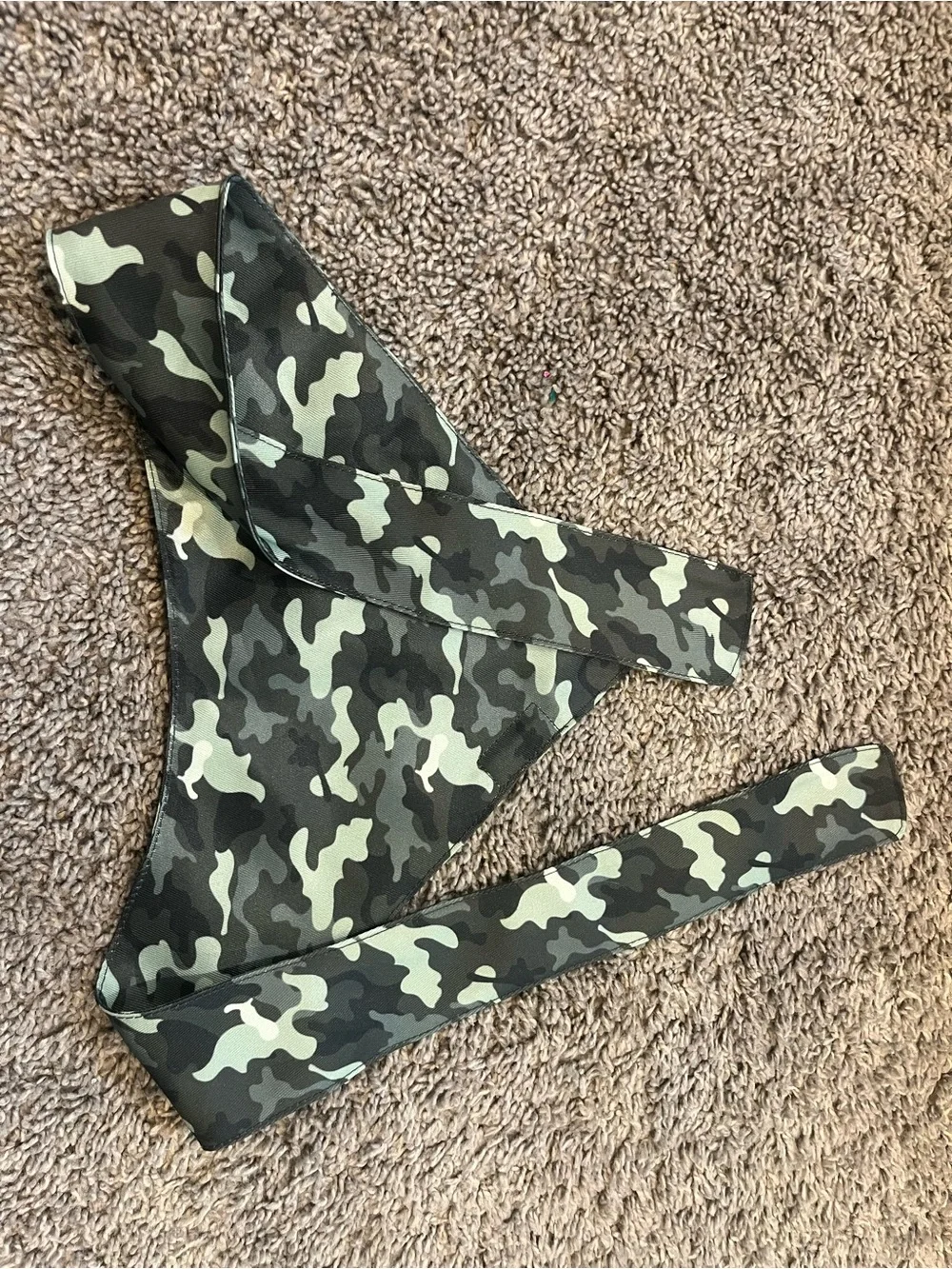 Remy + Roo Green Camo Bandana